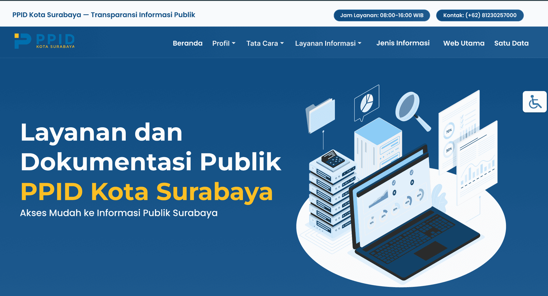 Designing the PPID Kota Surabaya Public Information Portal in Figma