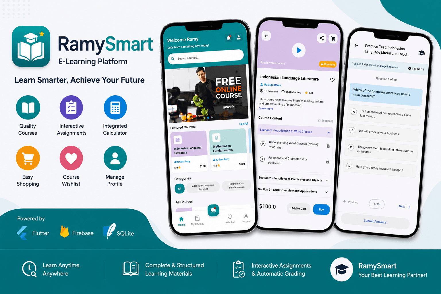 Building a Comprehensive E-Learning Platform with Flutter and Firebase